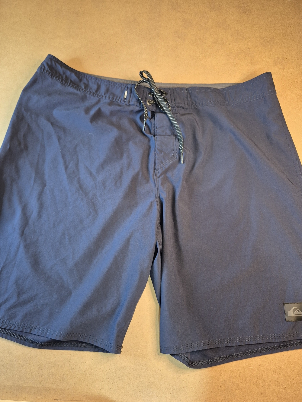Quiksilver Men's Dark Blue Swim Boardshorts with Drawcord
